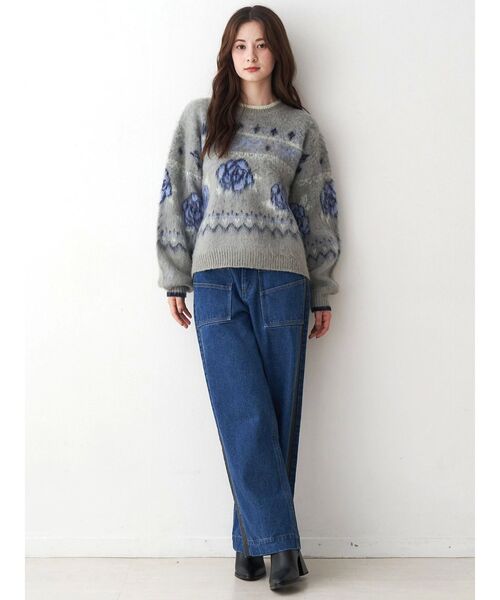 CALNAMUR（カルナムール）の「サイドラインデニムパンツ（デニムパンツ・レディース・ブラウン/インディゴブルー・SMALL/MEDIUM）」の18枚目の写真