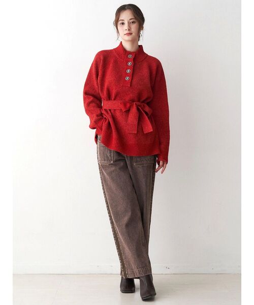 CALNAMUR（カルナムール）の「サイドラインデニムパンツ（デニムパンツ・レディース・ブラウン/インディゴブルー・SMALL/MEDIUM）」の20枚目の写真