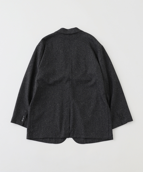 Couture d'adam(クチュールドアダム)の「COUTURE D’ADAM (クチュール ド アダム) Big ジャケット(シルクネップ へリンボン)(テーラードジャケット・メンズ・チャコールグレー・40/42)」の2枚目の写真