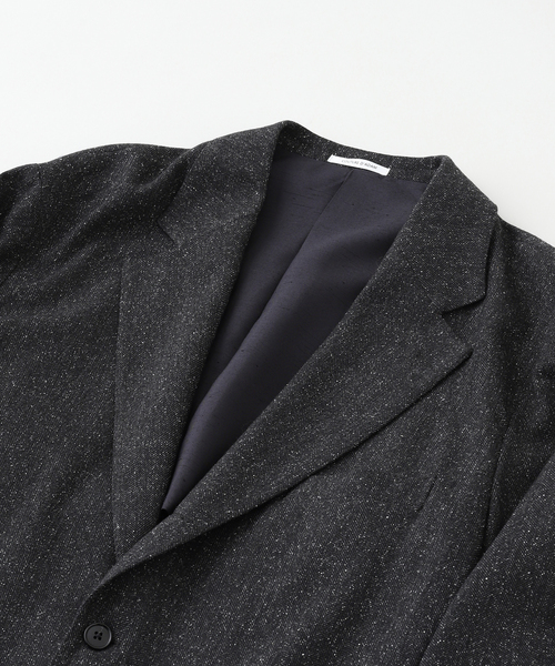 Couture d'adam(クチュールドアダム)の「COUTURE D’ADAM (クチュール ド アダム) Big ジャケット(シルクネップ へリンボン)(テーラードジャケット・メンズ・チャコールグレー・40/42)」の3枚目の写真