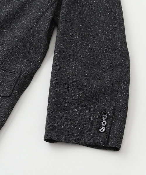 Couture d'adam(クチュールドアダム)の「COUTURE D’ADAM (クチュール ド アダム) Big ジャケット(シルクネップ へリンボン)(テーラードジャケット・メンズ・チャコールグレー・40/42)」の4枚目の写真