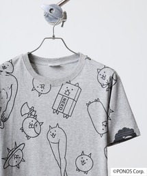 にゃんこ大戦争 半袖 Tシャツ 総柄