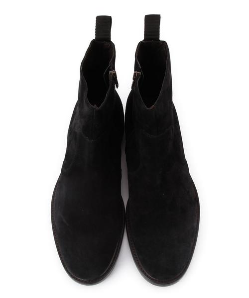 サイドジップ イタリアン スエード ブーツ 日本製 united arrows ブランド古着】サイドジップ スウェードブーツ（ブーツ