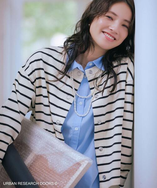 仁村紗和さん着用』『UR TECH 200日ニット』リングドットカーディガン