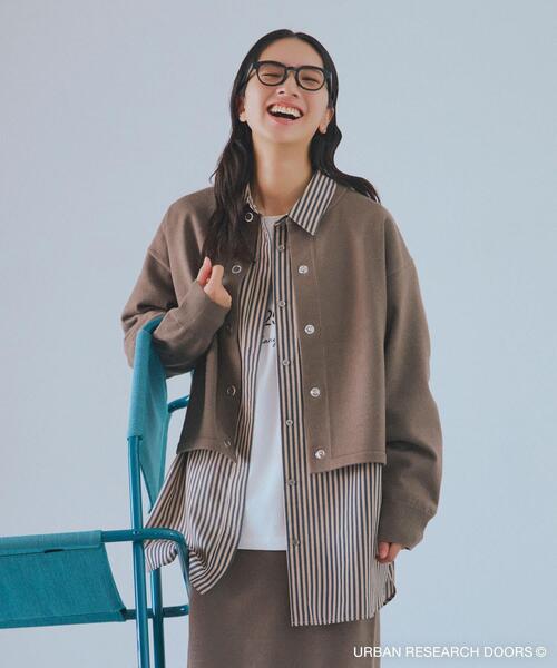 仁村紗和さん着用』『UR TECH 200日ニット』リングドットカーディガン