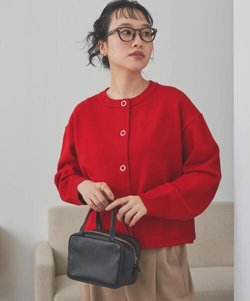 仁村紗和さん着用』『UR TECH 200日ニット』リングドットカーディガン