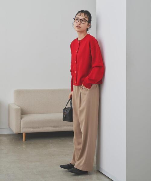 仁村紗和さん着用』『UR TECH 200日ニット』リングドットカーディガン