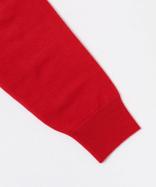 URBAN RESEARCH DOORS（アーバンリサーチドアーズ）の「『仁村紗和さん着用』『UR TECH 200日ニット』リングドットカーディガン（カーディガン/ボレロ・レディース・モカ/ブラック/レッド/ホワイト系その他・MEDIUM）」の11枚目の写真