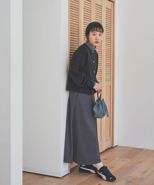 URBAN RESEARCH DOORS（アーバンリサーチドアーズ）の「『仁村紗和さん着用』『UR TECH 200日ニット』リングドットカーディガン（カーディガン/ボレロ・レディース・モカ/ブラック/レッド/ホワイト系その他・MEDIUM）」の21枚目の写真