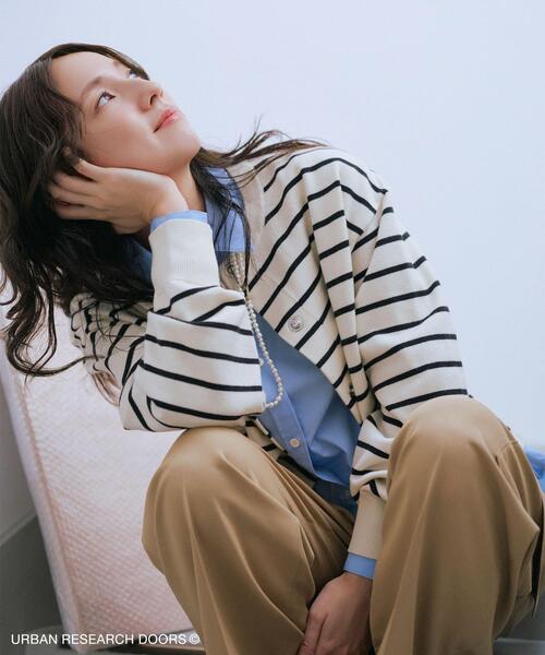 仁村紗和さん着用』『UR TECH 200日ニット』リングドットカーディガン