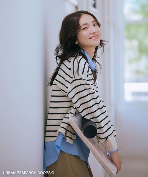 仁村紗和さん着用』『UR TECH 200日ニット』リングドットカーディガン