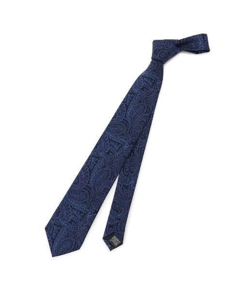 Perfect Suit FActory(パーフェクトスーツファクトリー)の「レギュラーネクタイ ペイズリー ワイン/ブラウン/ネイビー(ネクタイ・メンズ・ワイン/ブラウン/ネイビー・FREE)」の8枚目の写真