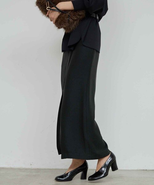 GALLARDAGALANTE（ガリャルダガランテ）の「アセテートツイルスカート（スカート・レディース・オフホワイト/ブラック・1/0）」の18枚目の写真