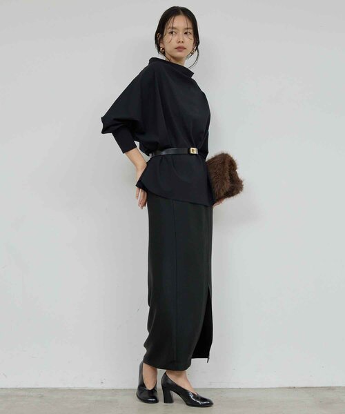 GALLARDAGALANTE（ガリャルダガランテ）の「アセテートツイルスカート（スカート・レディース・オフホワイト/ブラック・1/0）」の21枚目の写真