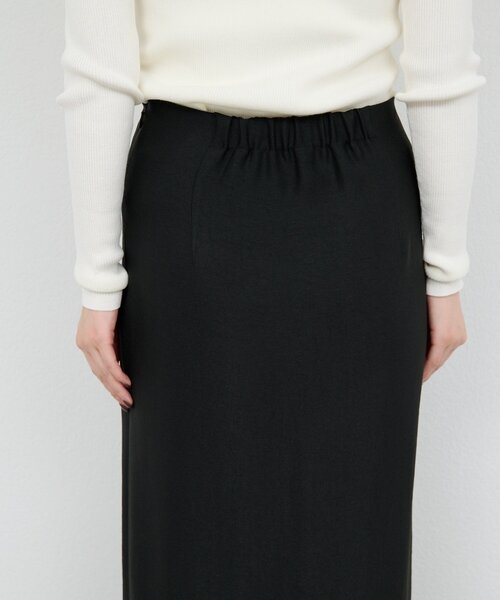 GALLARDAGALANTE（ガリャルダガランテ）の「アセテートツイルスカート（スカート・レディース・オフホワイト/ブラック・1/0）」の5枚目の写真