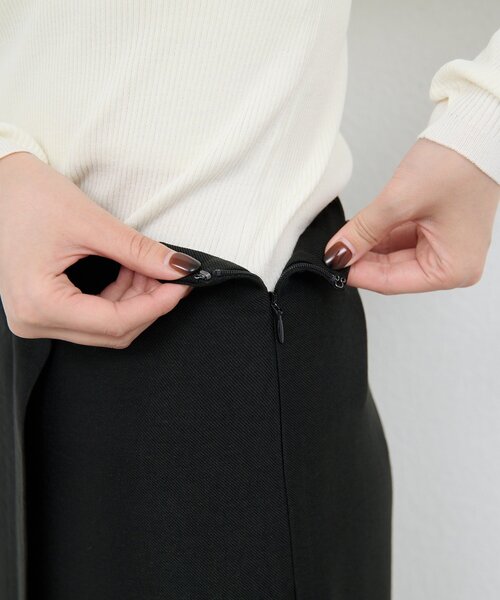 GALLARDAGALANTE（ガリャルダガランテ）の「アセテートツイルスカート（スカート・レディース・オフホワイト/ブラック・1/0）」の6枚目の写真