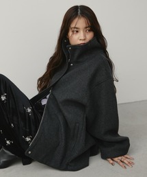 Aunt Marie's(アントマリーズ)のスタンドカラーメルトンミドルコート(その他アウター)