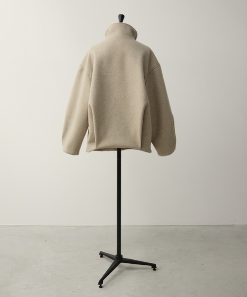 Aunt Marie's（アントマリーズ）の「スタンドカラーメルトンミドルコート（その他アウター・レディース・チャコールグレー/ブラウン/ナチュラル・MT/FREE）」の7枚目の写真