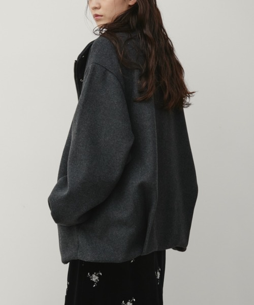 Aunt Marie's（アントマリーズ）の「スタンドカラーメルトンミドルコート（その他アウター・レディース・チャコールグレー/ブラウン/ナチュラル・MT/FREE）」の19枚目の写真