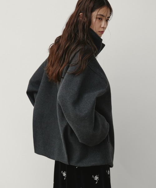 Aunt Marie's（アントマリーズ）の「スタンドカラーメルトンミドルコート（その他アウター・レディース・チャコールグレー/ブラウン/ナチュラル・MT/FREE）」の20枚目の写真