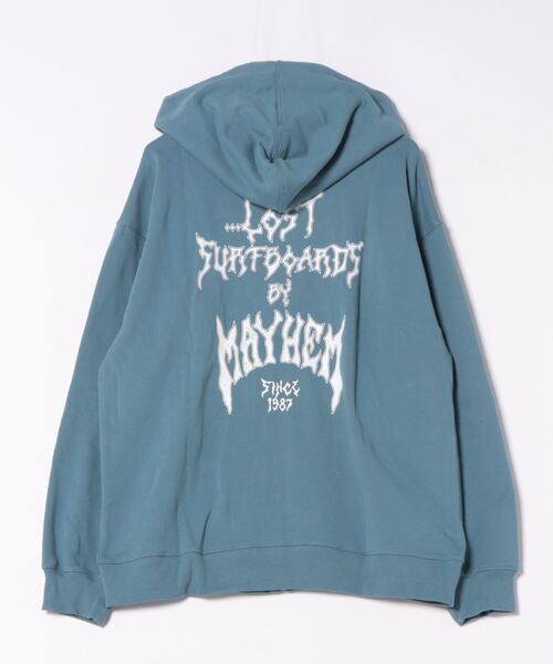 セール】【限定】lost/ロスト ジップアップパーカー バックプリント