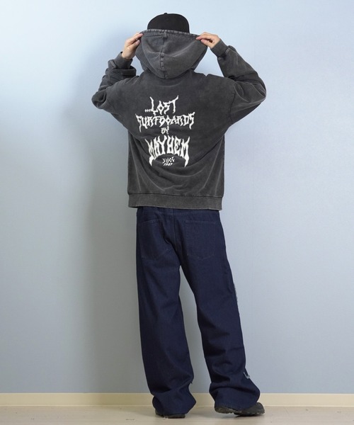 セール】【限定】lost/ロスト ジップアップパーカー バックプリント