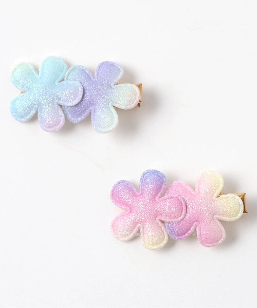 apres les cours（アプレレクール）の「花・星グラデーションヘアクリップ2個セット（バレッタ/ヘアクリップ・キッズ・その他11/その他12・FREE）」の5枚目の写真