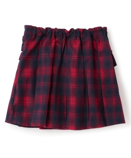 X-girl Stages（エックスガールステージス）の「【TBSドラマ フェイクマミー 着用アイテム】カーゴプリーツスカート（スカート・キッズ・レッド/ブルー・110cm/120cm/130cm/140cm）」の3枚目の写真