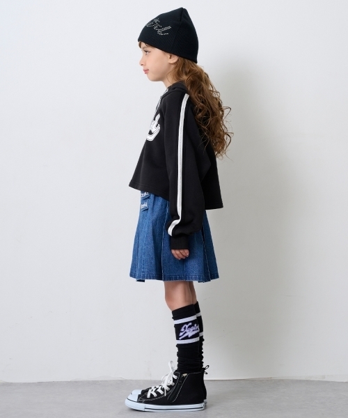 X-girl Stages（エックスガールステージス）の「【TBSドラマ フェイクマミー 着用アイテム】カーゴプリーツスカート（スカート・キッズ・レッド/ブルー・110cm/120cm/130cm/140cm）」の13枚目の写真