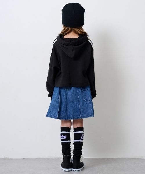 X-girl Stages（エックスガールステージス）の「【TBSドラマ フェイクマミー 着用アイテム】カーゴプリーツスカート（スカート・キッズ・レッド/ブルー・110cm/120cm/130cm/140cm）」の14枚目の写真