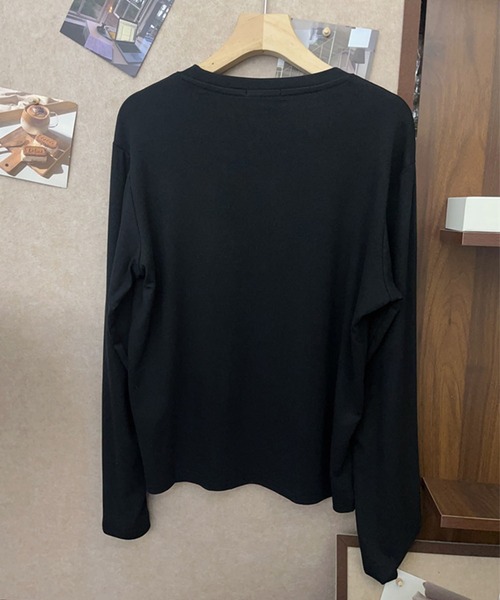 aimoha(アイモハ)の「キャット刺繍ロングスリーブTシャツ(Tシャツ/カットソー・レディース・ブラック/グレー/ホワイト・FREE)」の7枚目の写真