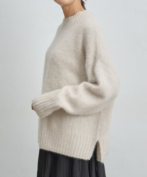 BEARDSLEY（ビアズリー）の「FOXアルパカボトルネックニット（ニット/セーター・レディース・ブルー/ライトグレー・FREE）」の10枚目の写真