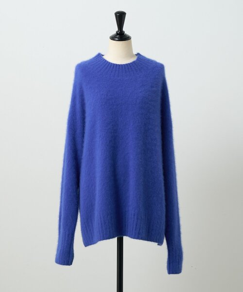 BEARDSLEY（ビアズリー）の「FOXアルパカボトルネックニット（ニット/セーター・レディース・ブルー/ライトグレー・FREE）」の19枚目の写真