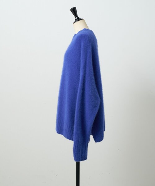 BEARDSLEY（ビアズリー）の「FOXアルパカボトルネックニット（ニット/セーター・レディース・ブルー/ライトグレー・FREE）」の17枚目の写真