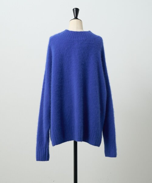 BEARDSLEY（ビアズリー）の「FOXアルパカボトルネックニット（ニット/セーター・レディース・ブルー/ライトグレー・FREE）」の18枚目の写真