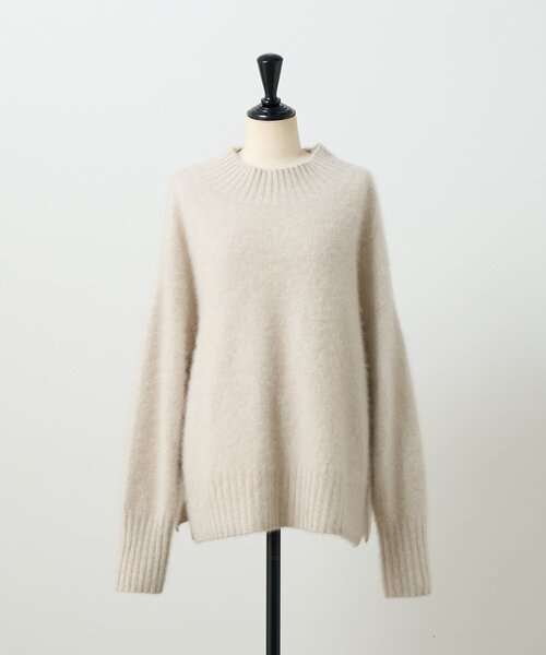 BEARDSLEY（ビアズリー）の「FOXアルパカボトルネックニット（ニット/セーター・レディース・ブルー/ライトグレー・FREE）」の13枚目の写真