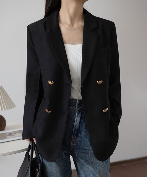 MAISON DE THERESE（メゾン ド テレーズ）の「カジュアルブレザー（ライダースジャケット・レディース・グレー/ブラウン/ライトグレー/ブラック・S/M/L/XL/XX-LARGE）」の19枚目の写真