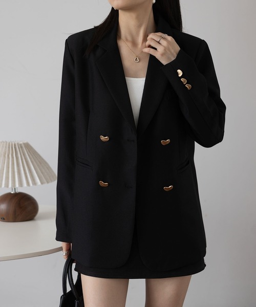 MAISON DE THERESE（メゾン ド テレーズ）の「カジュアルブレザー（ライダースジャケット・レディース・グレー/ブラウン/ライトグレー/ブラック・S/M/L/XL/XX-LARGE）」の20枚目の写真