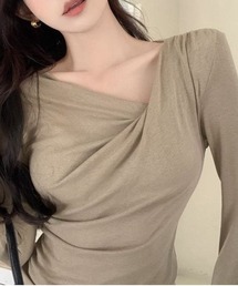 Silly（シリー）の「ドレープデザインニット（ニット/セーター）」