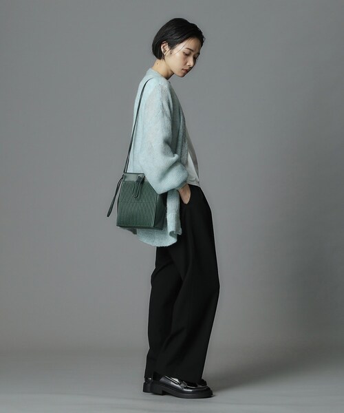 HIROKO HAYASHI(ヒロコハヤシ)の「MONTE(モンテ)ショルダーバッグ(ショルダーバッグ・レディース・ネイビー/ブラック/グリーン系その他5・00)」の11枚目の写真
