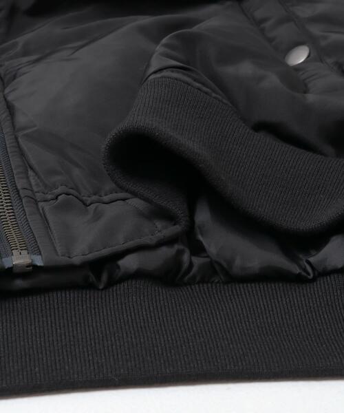 URBAN RESEARCH Sonny Label（アーバンリサーチサニーレーベル）の「FELLEX中綿MA-1ブルゾン（MA-1・メンズ・ブラック/カーキ・MEDIUM/LARGE/X-LARGE）」の6枚目の写真
