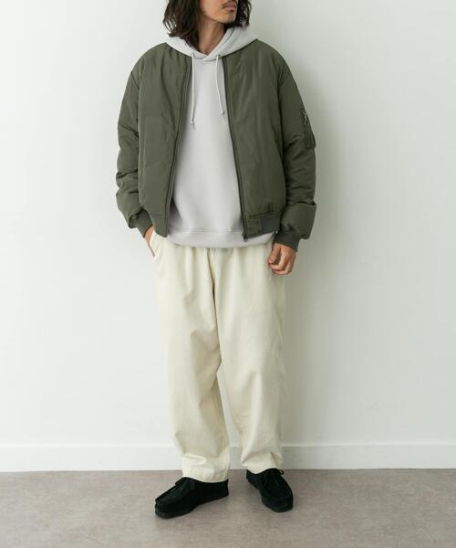 URBAN RESEARCH Sonny Label（アーバンリサーチサニーレーベル）の「FELLEX中綿MA-1ブルゾン（MA-1・メンズ・ブラック/カーキ・MEDIUM/LARGE/X-LARGE）」の7枚目の写真