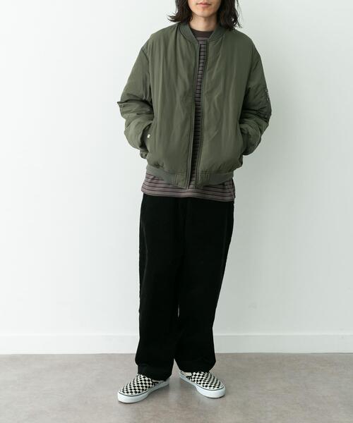 URBAN RESEARCH Sonny Label（アーバンリサーチサニーレーベル）の「FELLEX中綿MA-1ブルゾン（MA-1・メンズ・ブラック/カーキ・MEDIUM/LARGE/X-LARGE）」の10枚目の写真