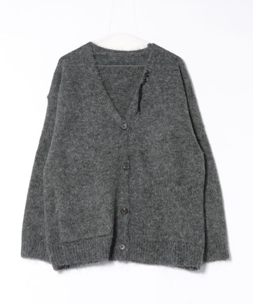 Lace Ladies(レースレディース)の「Vネック ステッチ オーバーサイズ ニット カーディガン(カーディガン/ボレロ・レディース・アイボリー/チャコールグレー/ベージュ/ライトグレー・FREE)」の11枚目の写真