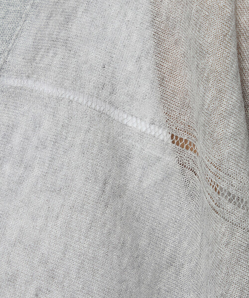 Gabardine K.T（ギャバジンケーティー）の「シャイニーシアーヤーン ドロストシアーショートカーデ（カーディガン/ボレロ・レディース・ダークブラウン/ブラック・9号）」の14枚目の写真
