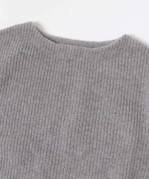 URBAN RESEARCH DOORS(アーバンリサーチドアーズ)の「ハミルトンウール畦ボートネックプルオーバー(ニット/セーター・レディース・ブラウン系その他/グレー系その他/イエロー・MEDIUM)」の12枚目の写真