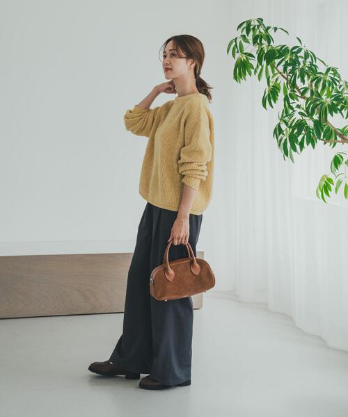 セール】ハミルトンウール畦ボートネックプルオーバー（ニット