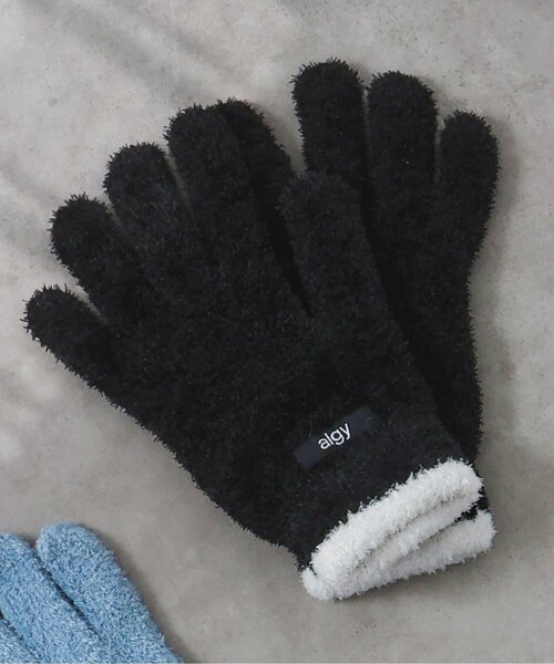 algy（アルジー）の「algyネームもちもち手袋（手袋・キッズ・ブラック/サックスブルー/グレー・FREE）」の2枚目の写真