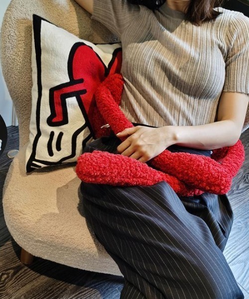 Made in I（メイドインアイ）の「ハートデザイン抱き枕クッション（クッション/クッションカバー・レディース・レッド・FREE）」の18枚目の写真