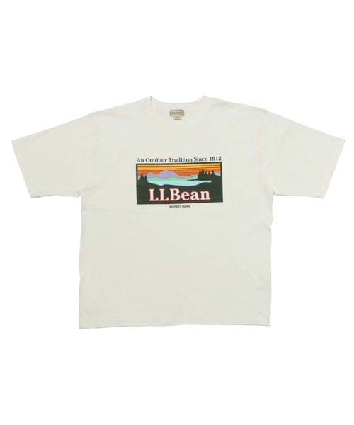 L.L.Bean(エルエルビーン)の「MORRILL SHORT-SLEEVE KATAHDIN LOGO T 5275-0041(Tシャツ/カットソー・メンズ・ホワイト・LARGE/SMALL/MEDIUM/X-LARGE)」の1枚目の写真